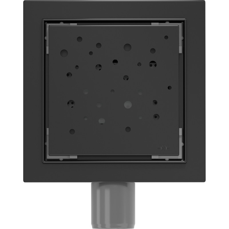 Mexen Flat-Q M12 quadratischer Bodeneinlauf 15 x 15 cm, schwarz - 1710415