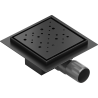 Mexen Flat-Q M12 quadratischer Bodeneinlauf 15 x 15 cm, schwarz - 1710415