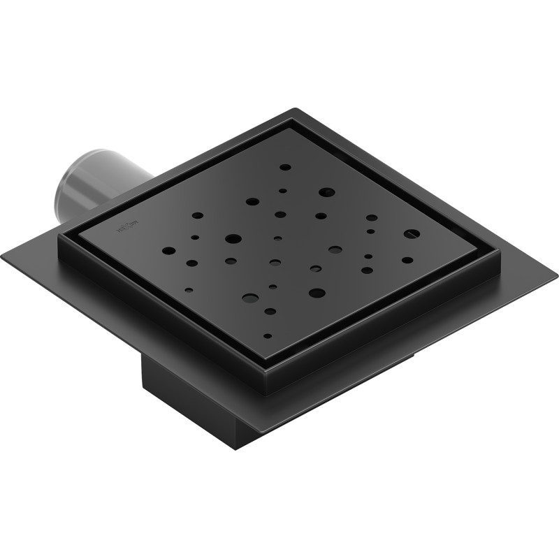 Mexen Flat-Q M12 quadratischer Bodeneinlauf 15 x 15 cm, schwarz - 1710415