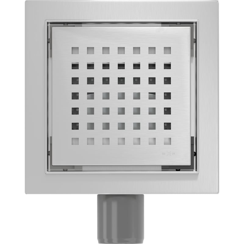 Mexen Flat-Q M08 quadratischer Bodeneinlauf 12 x 12 cm, Inox - 1010512