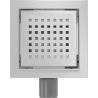 Mexen Flat-Q M08 quadratischer Bodeneinlauf 12 x 12 cm, Inox - 1010512