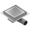 Mexen Flat-Q M08 quadratischer Bodeneinlauf 12 x 12 cm, Inox - 1010512