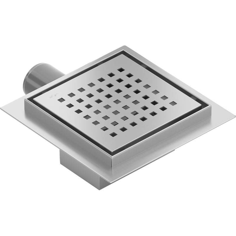 Mexen Flat-Q M08 quadratischer Bodeneinlauf 15 x 15 cm, Inox - 1010515