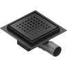 Mexen Flat-Q M08 quadratische Bodeneinlauf 12 x 12 cm, schwarz - 1710512