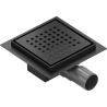 Mexen Flat-Q M08 quadratische Bodenablauf 15 x 15 cm, schwarz - 1710515