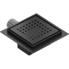 Mexen Flat-Q M08 quadratische Bodenablauf 15 x 15 cm, schwarz - 1710515