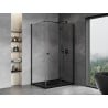 Mexen Mist-F faltbare Duschkabine rechts 70 x 80 cm, transparent, schwarz - 8A6T-070-080-70-00-P