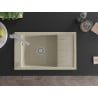 Mexen Elias Granitspüle 1-Becken mit Abtropffläche und Küchenarmatur Rita, beige - 6511-69-670300-00