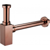 Mexen quadratischer Waschbecken-Halbsyphon, Roségold - 79960-60