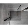 Mexen Mist-F Falt-Duschkabine links 80 x 80 cm, transparent, schwarz - 8A6T-080-080-70-00-L