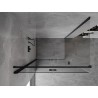 Mexen Mist-F Faltbare Duschkabine links 95 x 85 cm, transparent, schwarz - 8A6T-095-085-70-00-L