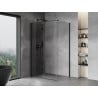 Mexen Mist-F Faltbare Duschkabine links 70 x 95 cm, transparent, schwarz - 8A6T-070-095-70-00-L