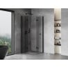 Mexen Mist-F Duo faltbare Duschkabine 85 x 85 cm, transparent, schwarz - 8A6-085L-085P-70-00