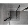 Mexen Mist-F Duo faltbare Duschkabine 120 x 120 cm, transparent, schwarz - 8A6-120L-120P-70-00