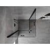Mexen Mist-F Duo Falttür-Duschkabine 105 x 105 cm, transparent, schwarz - 8A6-105L-105P-70-00
