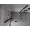 Mexen Mist-F Duo Faltdusche links 105 x 70 cm, transparent, schwarz - 8A6-105L-070P-70-00
