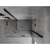 Mexen Mist-F Duo klappbare Duschkabine rechts 70 x 90 cm, transparent, schwarz - 8A6-070L-090P-70-00
