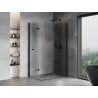 Mexen Mist-F Duo klappbare Duschkabine rechts 70 x 90 cm, transparent, schwarz - 8A6-070L-090P-70-00