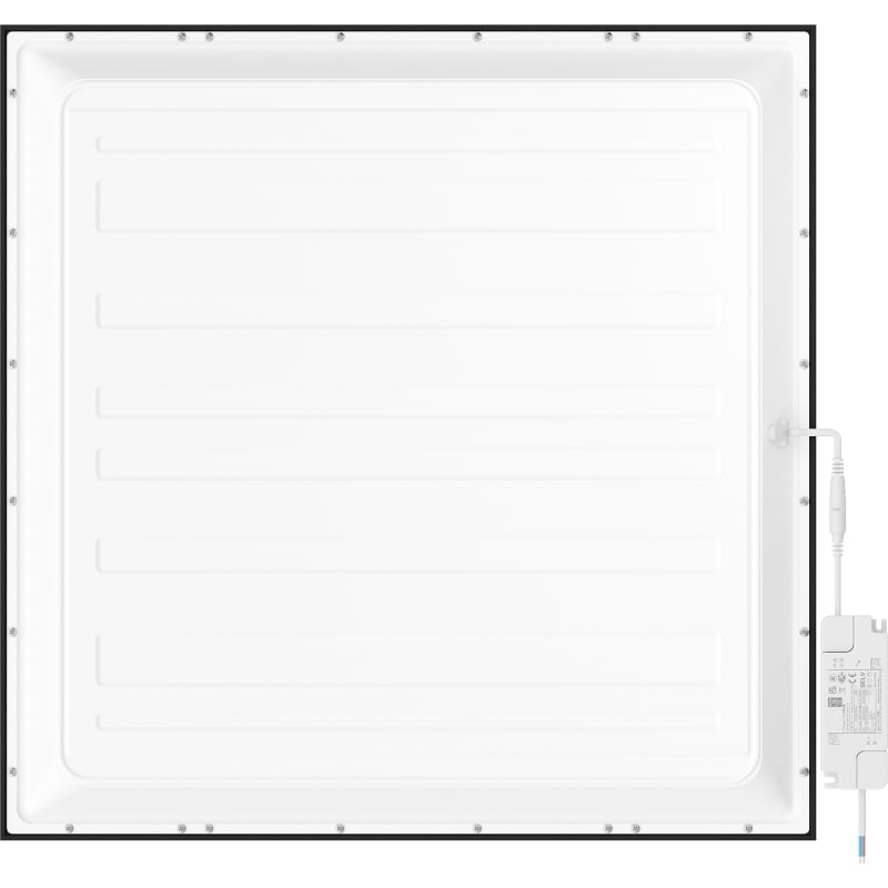 Mexen Brill LED-Deckenpaneel, unterputz 60 x 60 cm, 40W, Neutral - 4000K, 3600 lm, schwarz - L200-060-060-4040-70