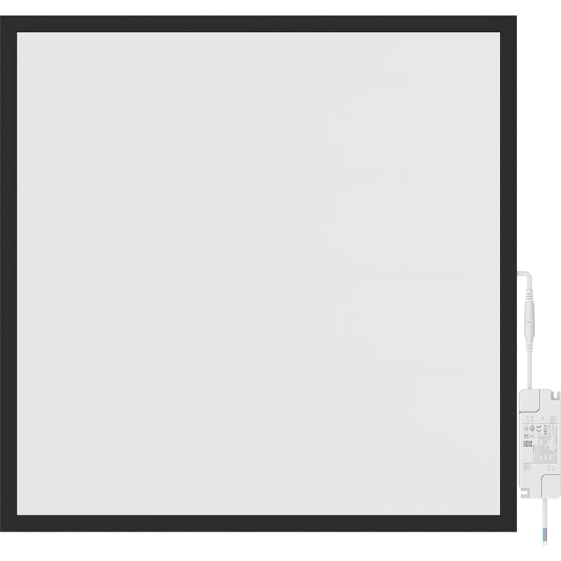 Mexen Brill LED-Deckenpaneel, unterputz 60 x 60 cm, 40W, Neutral - 4000K, 3600 lm, schwarz - L200-060-060-4040-70