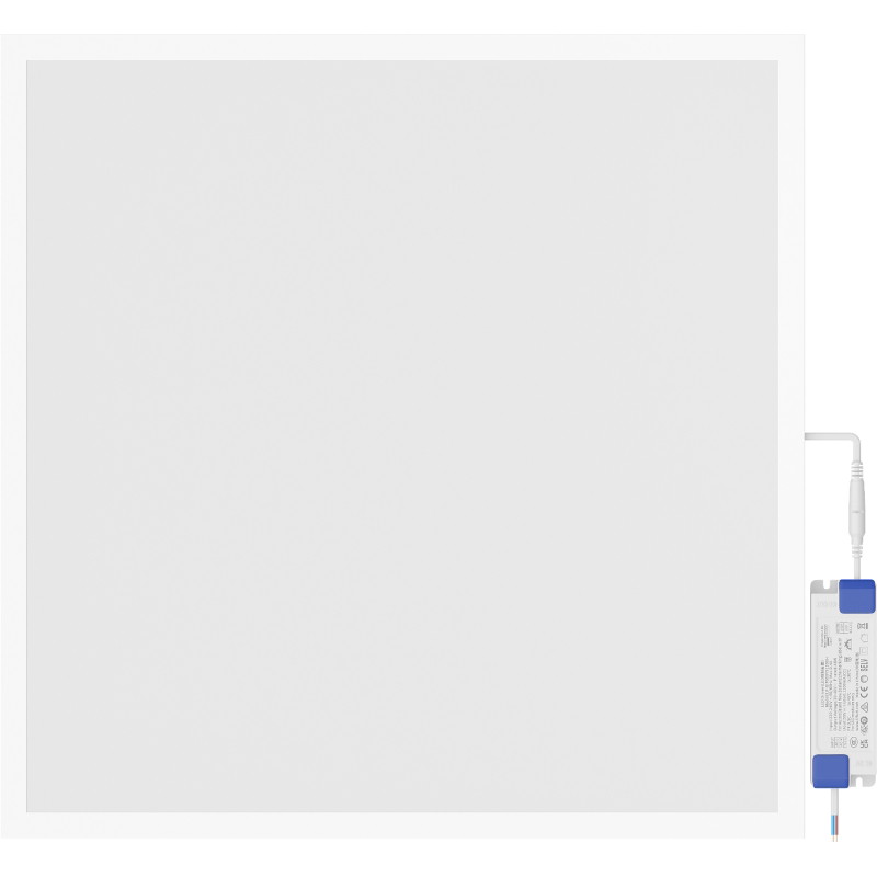 Mexen Brill+ LED-Panel Decke Einbau 60 x 60 cm, 48W, Kalt - 6500K, 5280 lm, Weiß - L201-060-060-4865-20