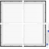 Mexen Brill-S LED-Deckenpanel zur Oberflächenmontage 60 x 60 cm, 40W, Neutral - 4000K, 3600 lm, schwarz - L205-060-060-4040-70