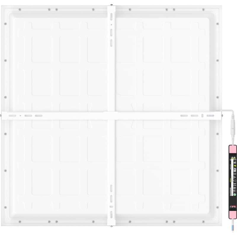 Mexen Brill-S LED-Deckenpanel zur Oberflächenmontage 60 x 60 cm, 48W, Neutral - 4000K, 5280 lm, weiß - L206-060-060-4840-20