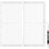 Mexen Brill-S LED-Deckenpanel zur Oberflächenmontage 60 x 60 cm, 48W, Neutral - 4000K, 5280 lm, weiß - L206-060-060-4840-20