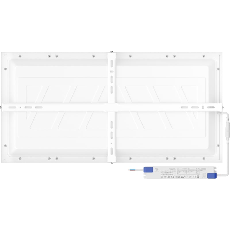 Mexen Brill-S LED-Deckenpanel Aufputz 60 x 30 cm, 24W, Neutral - 4000K, 2880 lm, weiß - L207-060-030-2440-20