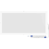 Mexen Brill-S LED-Deckenpanel Aufputz 60 x 30 cm, 24W, Neutral - 4000K, 2880 lm, weiß - L207-060-030-2440-20