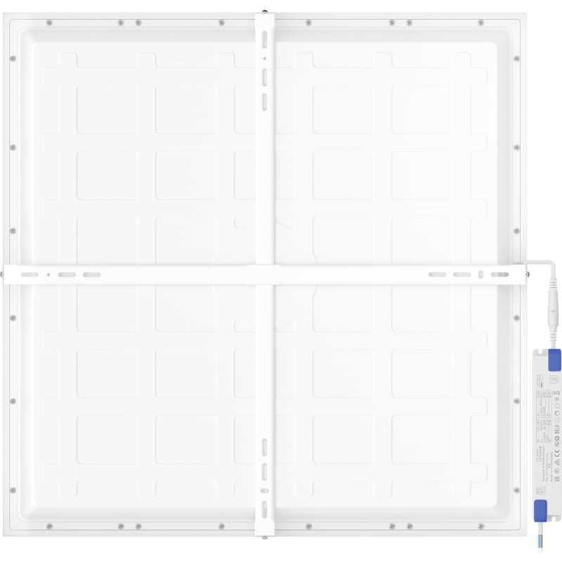Mexen Brill-S LED-Deckenpanel zum Aufputz 60 x 60 cm, 36W, Neutral - 4000K, 4320 lm, weiß - L207-060-060-3640-20