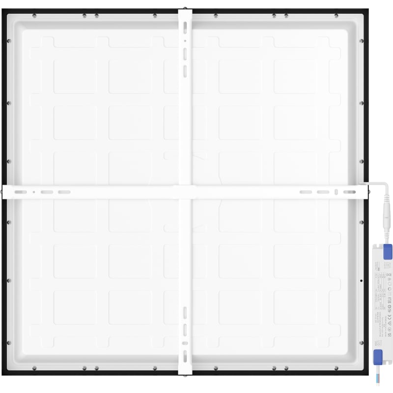 Mexen Brill-S LED-Deckenpaneel zur Aufputzmontage 60 x 60 cm, 36W, Neutral - 4000K, 3960 lm, schwarz - L207-060-060-3640-70