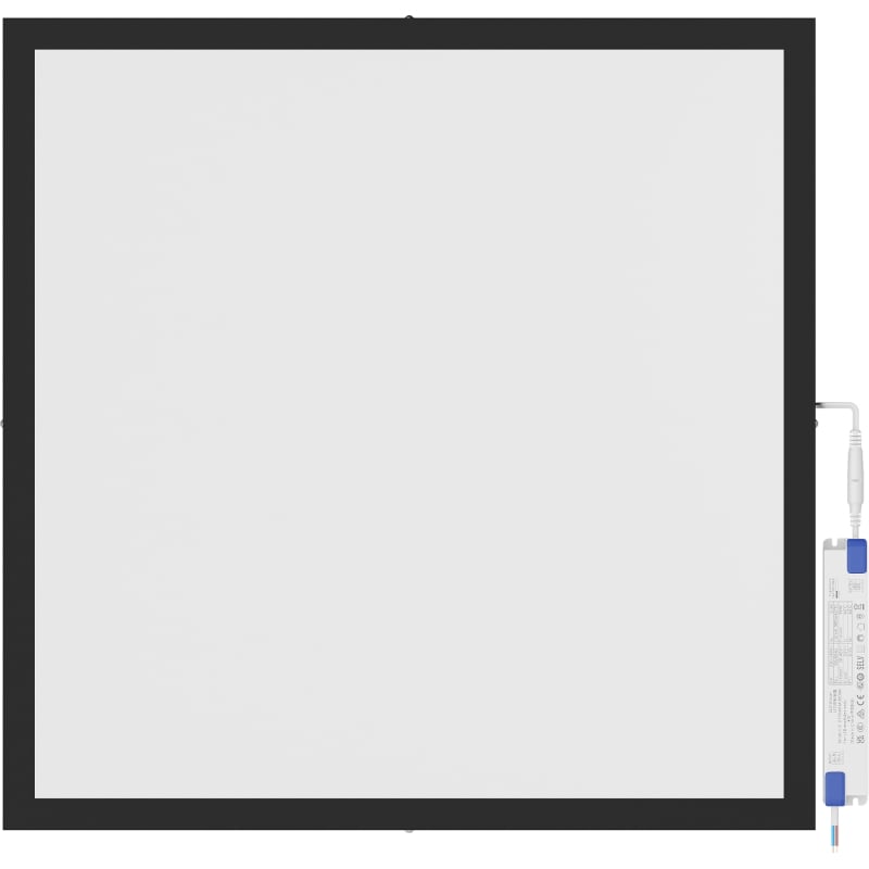 Mexen Brill-S LED-Deckenpaneel zur Aufputzmontage 60 x 60 cm, 36W, Neutral - 4000K, 3960 lm, schwarz - L207-060-060-3640-70