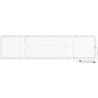 Mexen Brill-S LED-Deckenplatte zur Oberflächenmontage 120 x 30 cm, 36W, Neutral - 4000K, 5184 lm, weiß - L207-120-030-3640-20