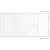 Mexen Brill-S LED-Deckenpaneel zur Aufputzmontage 120 x 60 cm, 60W, Neutral - 4000K, 7200 lm, weiß - L207-120-060-6040-20
