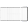 Mexen Brill-S LED-Deckenpanel Aufputz 120 x 60 cm, 60W, Neutral - 4000K, 6600 lm, schwarz - L207-120-060-6040-70