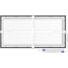 Mexen Brill-S LED-Deckenpaneel zur Oberflächenmontage 60 x 30 cm, 24W, Neutral - 4000K, 2640 lm, schwarz - L207-060-030-2440-70