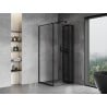 Mexen Mist-F Duschkabine klappbar rechts 90 x 90 cm, schwarzer Rahmen, schwarz - 8A6T-090-090-70-70-P