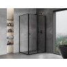 Mexen Mist-F Duschkabine klappbar rechts 85 x 100 cm, schwarzer Rahmen, schwarz - 8A6T-085-100-70-70-P