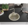 Mexen Diego Granitspüle 1-Becken mit Küchenarmatur Rita, beige - 6512-69-670300-69