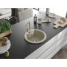 Mexen Diego Granitspüle 1-Becken mit Küchenarmatur Rita, beige - 6512-69-670300-69