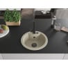Mexen Diego Granitspüle 1-Becken mit Küchenarmatur Rita, beige - 6512-69-670300-70