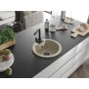 Mexen Diego Granitspüle 1-Becken mit Küchenarmatur Rita, beige - 6512-69-670300-70