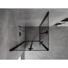 Mexen Mist-F Duo klappbare Duschkabine 80 x 80 cm, schwarzer Rahmen, schwarz - 8A6-080L-080P-70-70