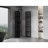 Mexen Mist-F Duo faltbare Duschkabine 85 x 85 cm, schwarzes Raster, schwarz - 8A6-085L-085P-70-77