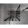 Mexen Mist-F Duo Duschkabine klappbar 90 x 90 cm, schwarzes Gitter, schwarz - 8A6-090L-090P-70-77