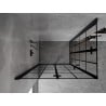Mexen Mist-F Duo faltbare Duschkabine links 85 x 70 cm, schwarzes Gitter, schwarz - 8A6-085L-070P-70-77