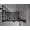 Mexen Mist-F faltbare Duschkabine rechts 85 x 100 cm, schwarzes Gitter, schwarz - 8A6T-085-100-70-77-P