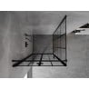 Mexen Mist-F faltbare Duschkabine links 70 x 70 cm, schwarzes Gitter, schwarz - 8A6T-070-070-70-77-L