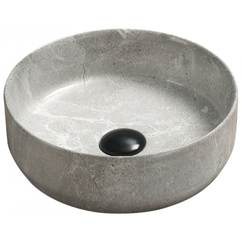 Mexen Felicia Aufsatzwaschbecken 39 x 39 cm, grauer Stein - 21363962
